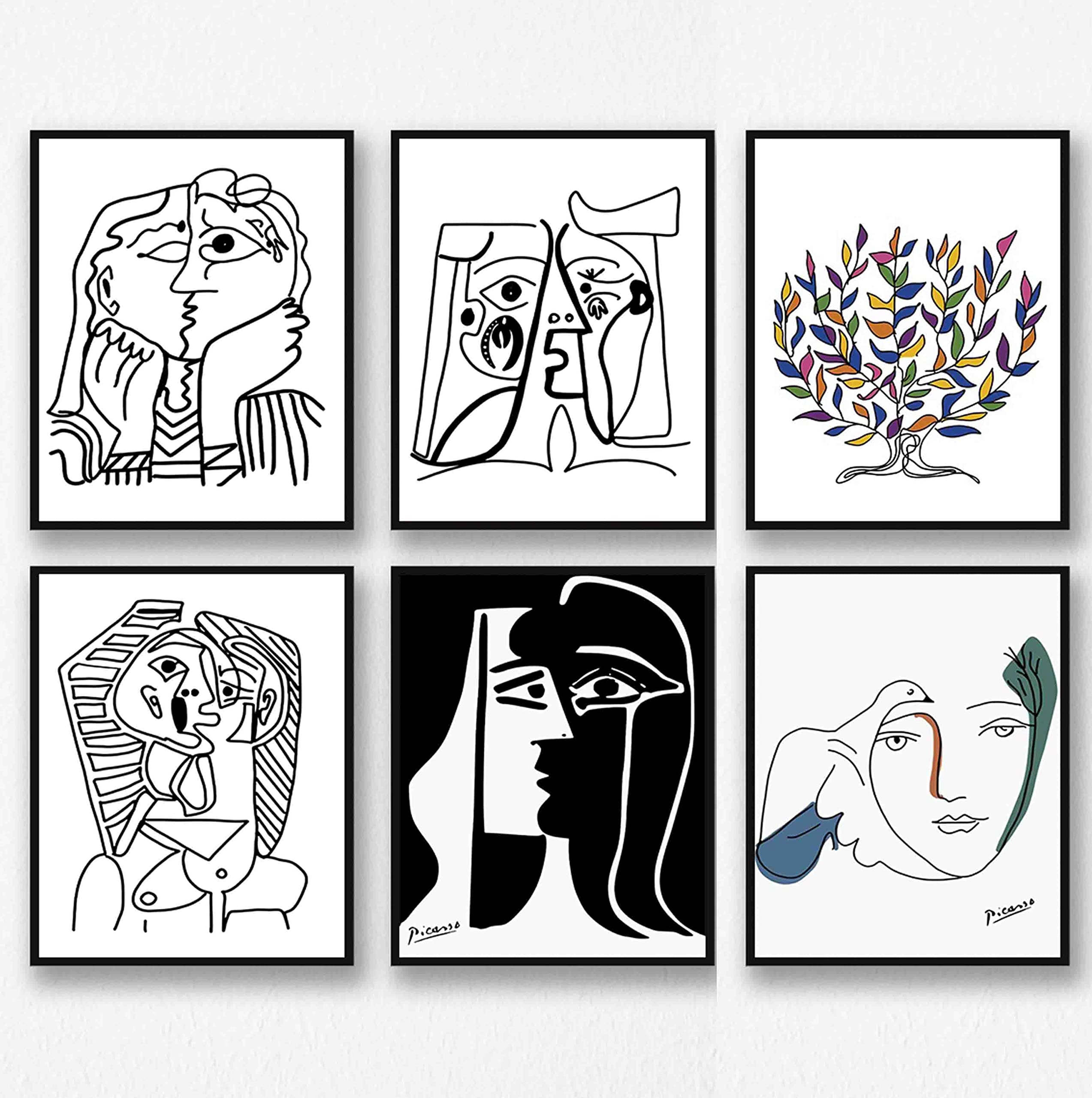 Wall Art Decoration Picasso Drawn Lines Drawing Poster Prints BIG